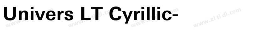 Univers LT Cyrillic字体转换 Univers LT Cyrillic字体转换